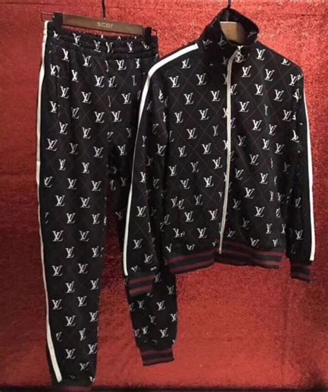 louis vuitton print suit|louis vuitton jogger suit.